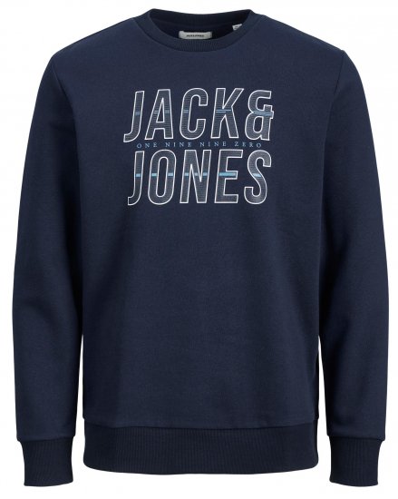 Jack & Jones JJXILO Sweat Navy - Gensere og hettegensere - Store hettegensere - 2XL-14XL