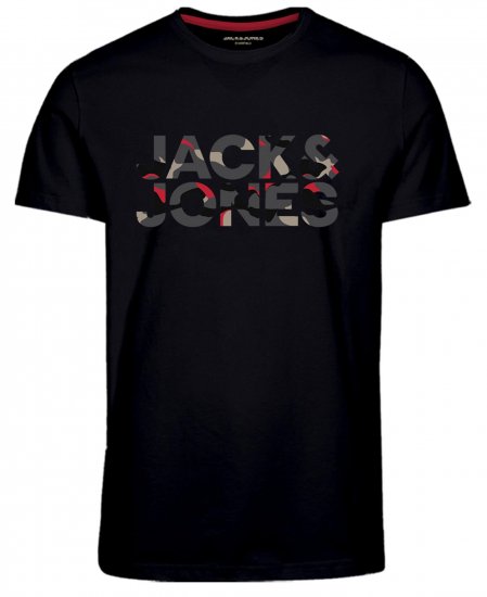 Jack & Jones JJRAMP T-Shirt Soldier Print Black - T-skjorter - Store T-skjorter - 2XL-14XL