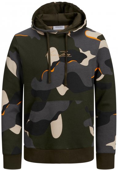 Jack & Jones JJCRAMP Hoodie Green - Gensere og hettegensere - Store hettegensere - 2XL-14XL