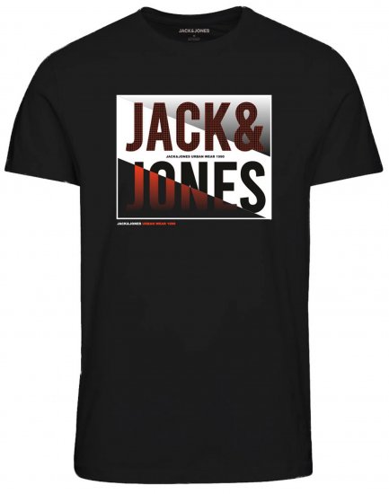 Jack & Jones JJSCOTT TEE Black - T-skjorter - Store T-skjorter - 2XL-14XL