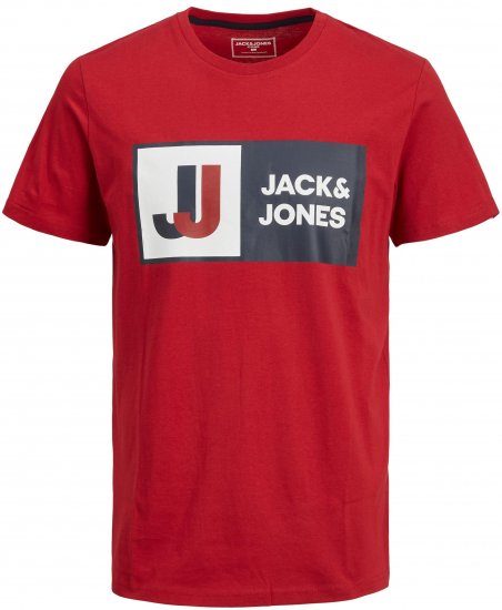 Jack & Jones JCOLOGAN TEE Red - T-skjorter - Store T-skjorter - 2XL-14XL