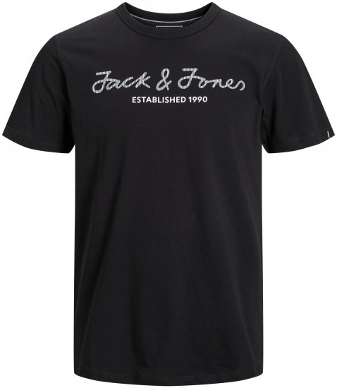 Jack & Jones JCOBERG UPSCALED TEE Black - T-skjorter - Store T-skjorter - 2XL-14XL