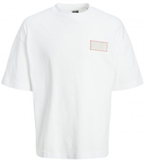 Jack & Jones JCONASA TEE White - T-skjorter - Store T-skjorter - 2XL-14XL