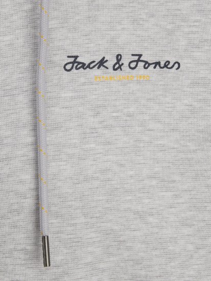 Jack & Jones JCOBERG SWEAT ZIP Hoodie Grey Melange - Gensere og hettegensere - Store hettegensere - 2XL-14XL