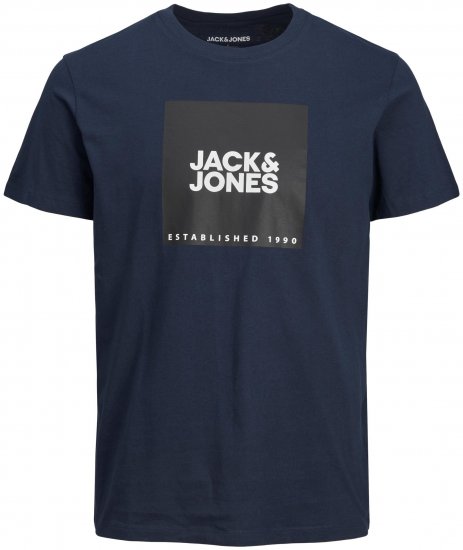 Jack & Jones JJLOCK TEE Navy - T-skjorter - Store T-skjorter - 2XL-14XL