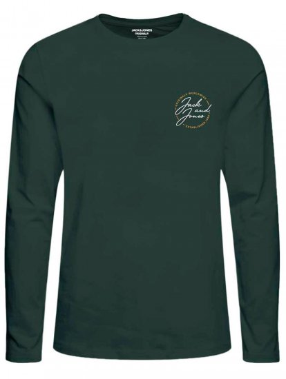 Jack & Jones JORJERRYS TEE LS Green - T-skjorter - Store T-skjorter - 2XL-14XL