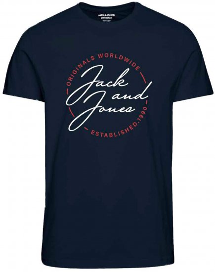 Jack & Jones JORJERRYS TEE Navy - T-skjorter - Store T-skjorter - 2XL-14XL