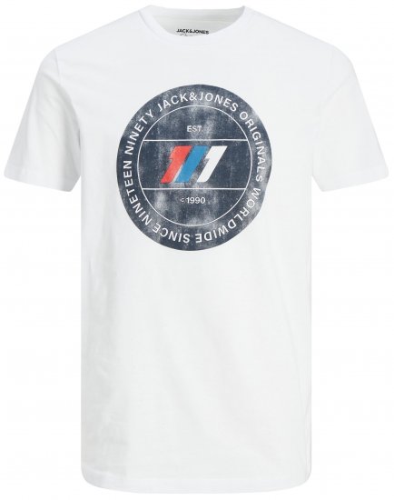 Jack & Jones JORNATE T-shirt White - T-skjorter - Store T-skjorter - 2XL-14XL