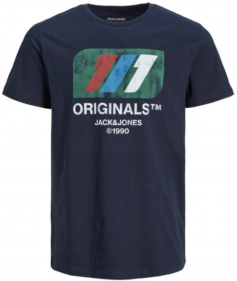 Jack & Jones JORNATE TEE Navy - T-skjorter - Store T-skjorter - 2XL-14XL