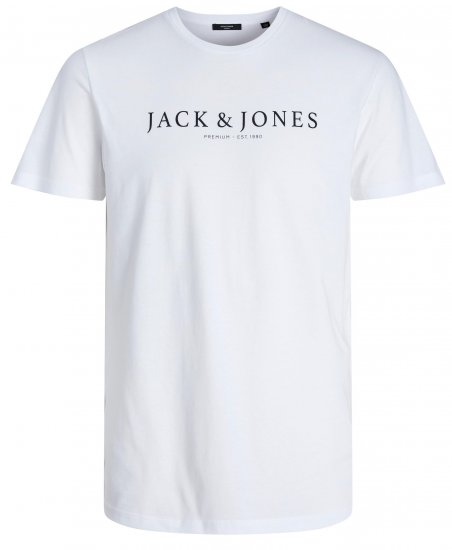 Jack & Jones JPRBLABOOSTER T-shirt White - T-skjorter - Store T-skjorter - 2XL-14XL