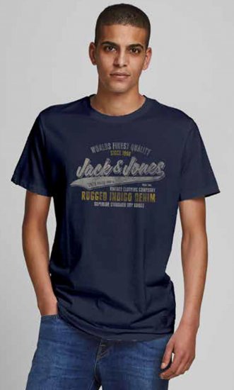 Jack & Jones JPRBLUBOOSTER TEE Navy - T-skjorter - Store T-skjorter - 2XL-14XL