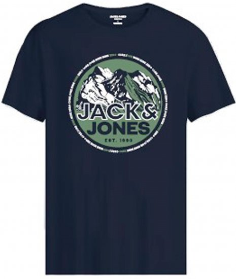 Jack & Jones JCOBOOSTER T-Shirt Navy - T-skjorter - Store T-skjorter - 2XL-14XL