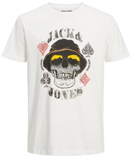 Jack & Jones JORCAPTAIN TEE White - T-skjorter - Store T-skjorter - 2XL-14XL