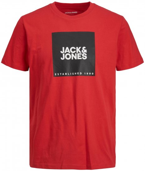 Jack & Jones JJLOCK TEE Red - T-skjorter - Store T-skjorter - 2XL-14XL
