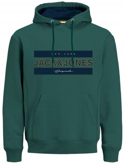 Jack & Jones JORFRIDAY Hoodie Green - Gensere og hettegensere - Store hettegensere - 2XL-14XL