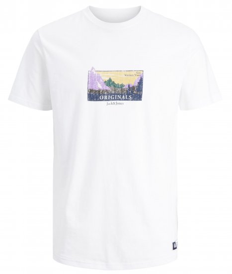 Jack & Jones JORWOODLANDGRAPHIC T-Shirt White - T-skjorter - Store T-skjorter - 2XL-14XL