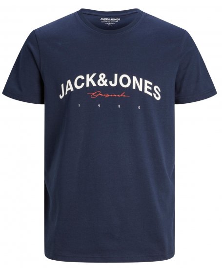  Jack & Jones JORFRIDAY T-Shirt Navy - Store Klær - Herreklær store størrelser