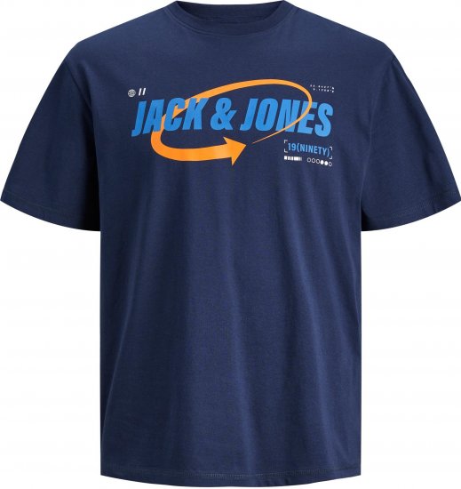 Jack & Jones JCOBLACK TEE SS CREW NECK navy blazer - T-skjorter - Store T-skjorter - 2XL-14XL