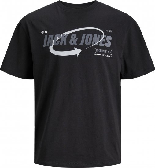 Jack & Jones JCOBLACK TEE SS CREW NECK Black - T-skjorter - Store T-skjorter - 2XL-14XL