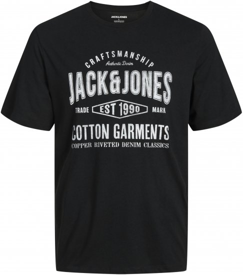 Jack & Jones JJJEANS T-shirt Black - T-skjorter - Store T-skjorter - 2XL-14XL