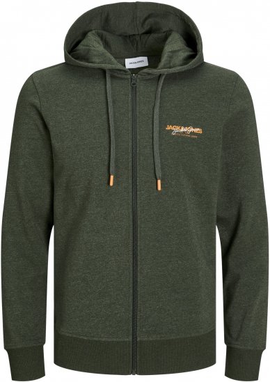 Jack & Jones ALVIS Hoodie Kombu Green - Gensere og hettegensere - Store hettegensere - 2XL-14XL