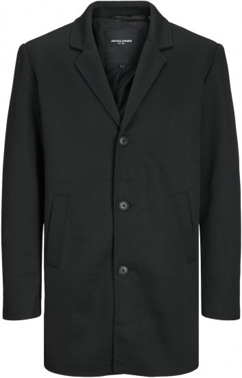Jack & Jones JJCHUCK Overcoat Black - Jakker - Store jakker - 2XL-12XL