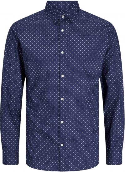 Jack & Jones JOE Dress Shirt LS Navy Blazer - Skjorter - Store skjorter - 2XL-8XL