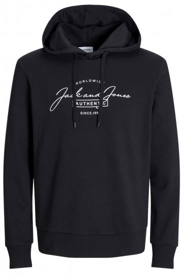 Jack & Jones JJFERRIS SWEAT Hoodie Black - Gensere og Hettegensere - Store hettegensere - 2XL-14XL