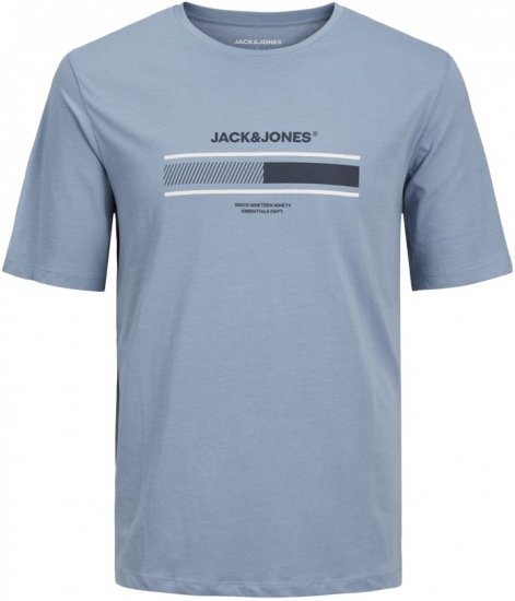 Jack & Jones SOUTH T-Shirt Light Blue - T-skjorter - Store T-skjorter - 2XL-14XL