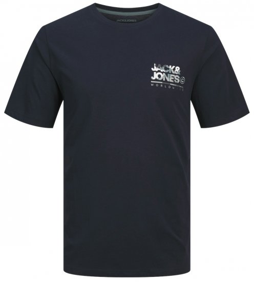 Jack & Jones JJLUKE T-Shirt Navy Blazer - T-skjorter - Store T-skjorter - 2XL-14XL