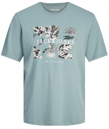 Jack & Jones JJFLOOR T-Shirt Goblin Blue - T-skjorter - Store T-skjorter - 2XL-14XL