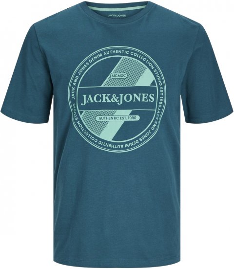 Jack & Jones JJRIO T-Shirt Deep Teal - T-skjorter - Store T-skjorter - 2XL-14XL