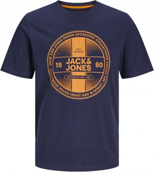Jack & Jones JJRIO T-Shirt Navy Blazer - T-skjorter - Store T-skjorter - 2XL-14XL