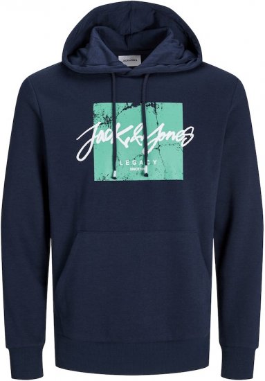 Jack & Jones Tiley Hoodie Navy Blazer - Gensere og hettegensere - Store hettegensere - 2XL-14XL