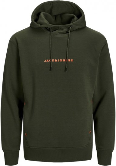 Jack & Jones TREE Hoodie Kombu Green - Gensere og hettegensere - Store hettegensere - 2XL-14XL