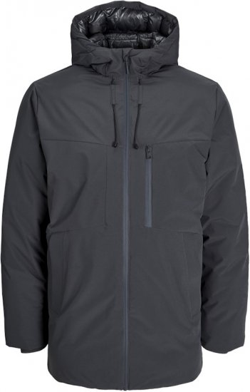 Jack & Jones PAYNE Windproof Parka Dark Grey - Jakker - Store jakker - 2XL-12XL
