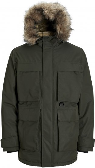 Jack & Jones STAR Parka Green - Jakker - Store jakker - 2XL-12XL