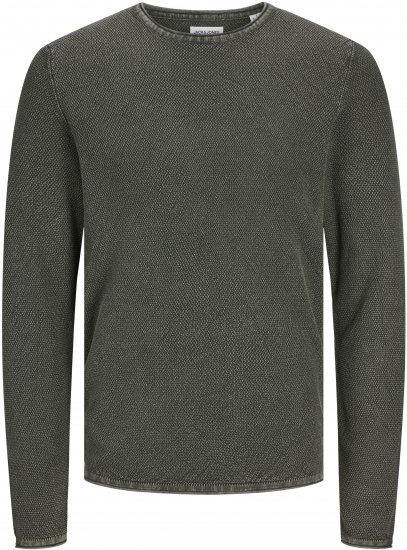Jack & Jones JJDEAN Knitted Sweater Kombu Green - Gensere og hettegensere - Store hettegensere - 2XL-14XL