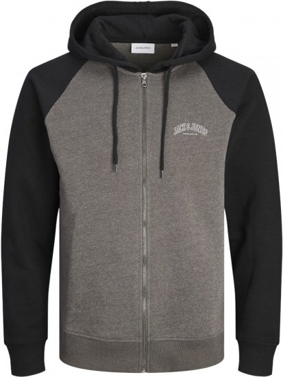 Jack & Jones Ricky Hoodie Black - Gensere og hettegensere - Store hettegensere - 2XL-14XL