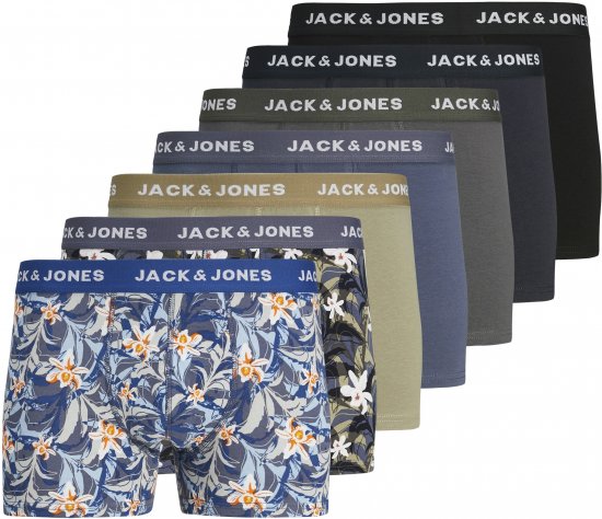 Jack & Jones JACMASON Trunks 7-Pack True Blue - Undertøy & badetøy - Undertøy store størrelser 