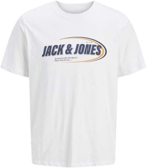 Jack & Jones Ray T-Shirt White - T-skjorter - Store T-skjorter - 2XL-14XL