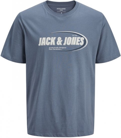 Jack & Jones RAY T-Shirt Flint Stone Blue - T-skjorter - Store T-skjorter - 2XL-14XL