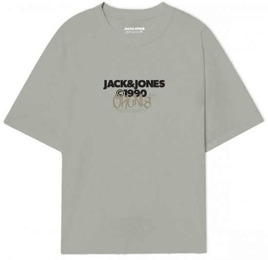 Jack & Jones JORBUSHWICK T-Shirt Mineral Gray - T-skjorter - Store T-skjorter - 2XL-14XL