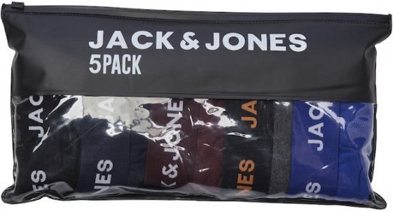 Jack & Jones EVERYDAY Trunks 5 Pack Black - Undertøy & badetøy - Undertøy store størrelser 