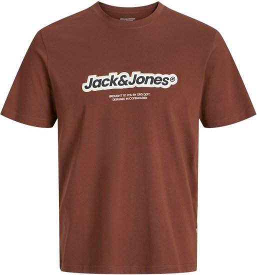 Jack & Jones ESTERBRO Newton T-Shirt Brandy Brown - T-skjorter - Store T-skjorter - 2XL-14XL