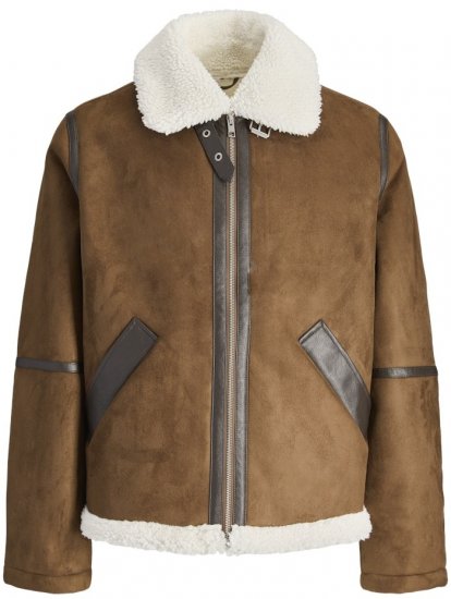 Jack & Jones Cole Aviator Jacket Cognac - Jakker - Store jakker - 2XL-12XL
