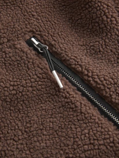 Jack & Jones Norrebro Teddy Jacket Deep Mahogany - Jakker - Store jakker - 2XL-12XL