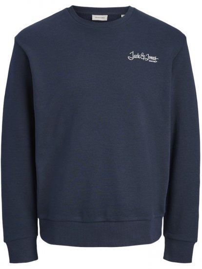 Jack & Jones Yuki Back Print Crew Neck Sweatshirt Sky Captain - Gensere og hettegensere - Store hettegensere - 2XL-14XL