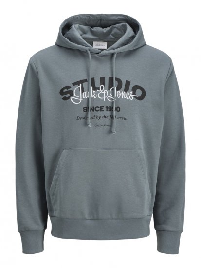 Jack & Jones Yuki Hood Sweatshirt Stormy Weather - Gensere og hettegensere - Store hettegensere - 2XL-14XL