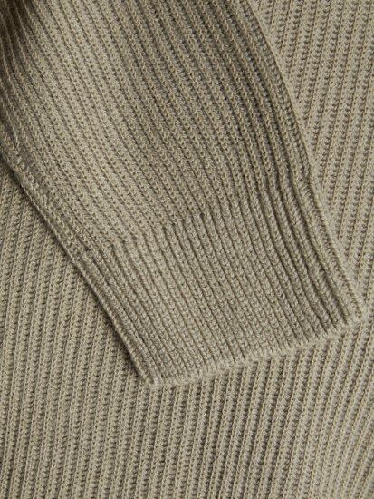 Jack & Jones Pannel Knit Half Zip Pullover Crockery - Gensere og hettegensere - Store hettegensere - 2XL-14XL